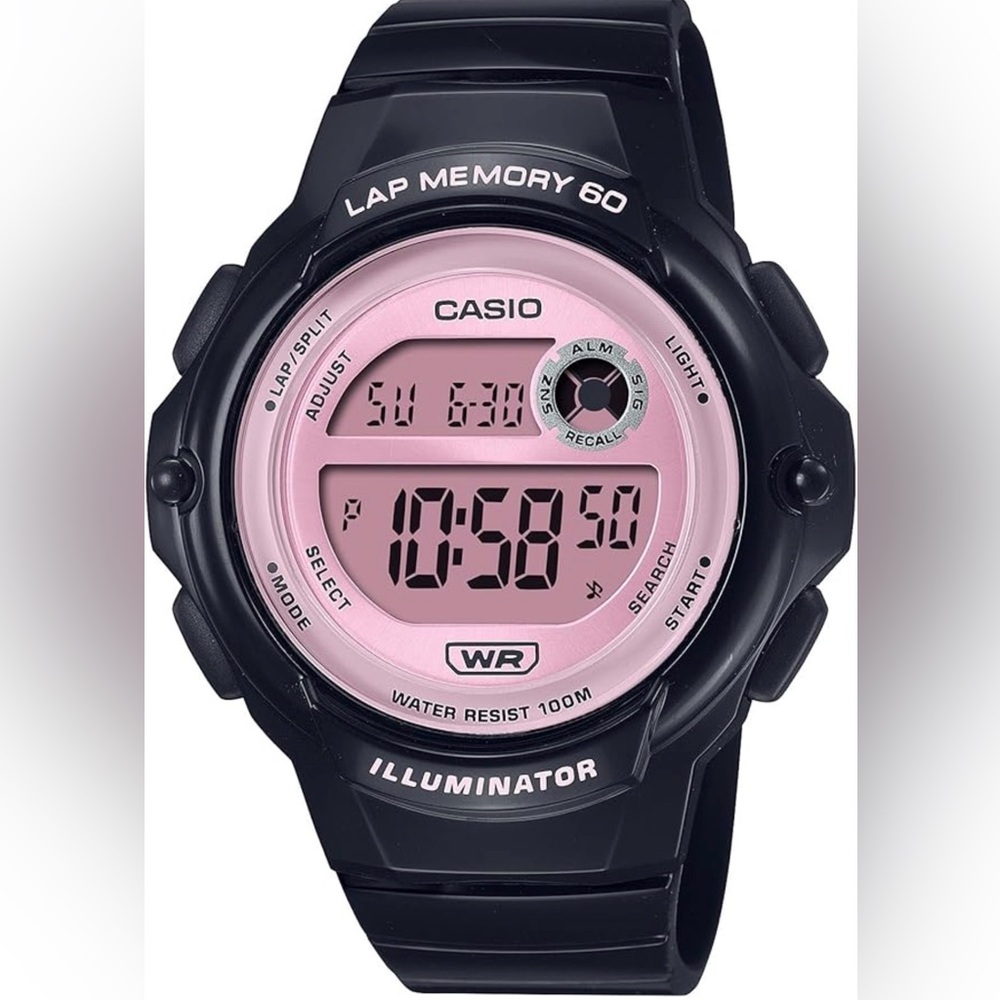 Casio Black and Pink Digital Timepiece #161